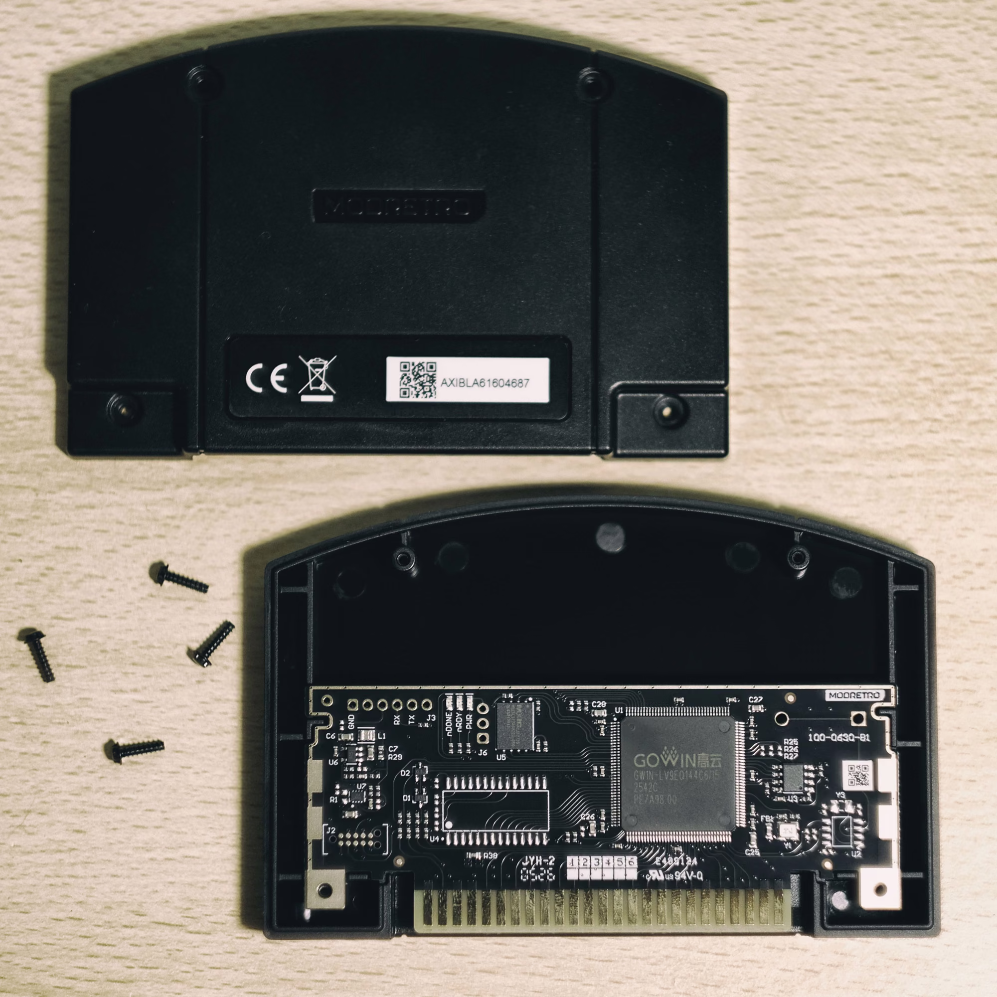 Opened cartridge